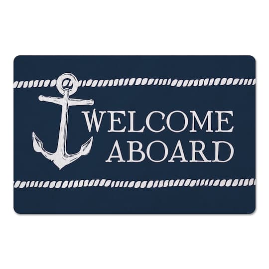 Welcome Aboard Floor Mat, 27" x 18"